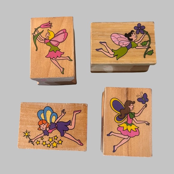 Fairy Wood Stamps set 4 - Picture 2 of 6